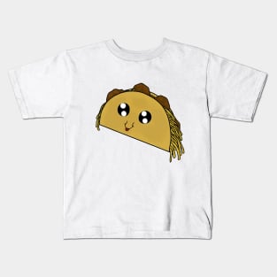 kawaii taco chibi food Kids T-Shirt